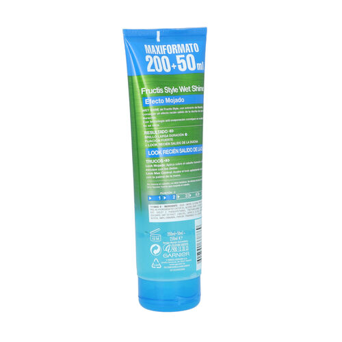 Gel fijador cabello wet shine mojado FRUCTIS 200ml image number