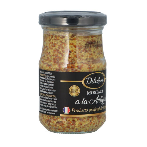 Salsa de mostaza a la Antigua Dijon DELEITUM 190g image number