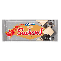 Turrón de chocolate blanco con OREO SUCHARD 230g