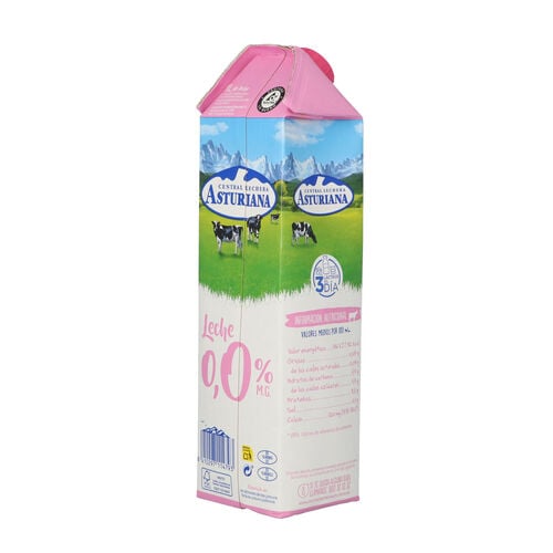Leche 0,0% Central Lechera ASTURIANA 1L image number