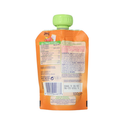 Bolsita HERO merienda yogur fresa 100g image number