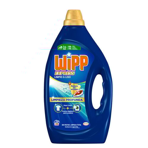 DETERGENTE WIPP GEL LIMPIO&LISO 35 LAVADOS image number