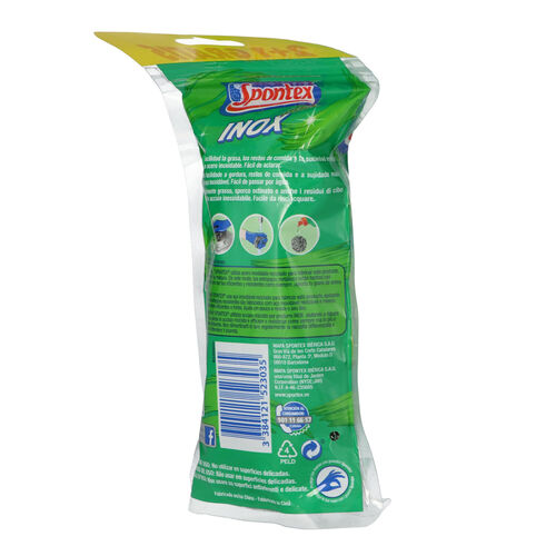 ESTROPAJO INOX SPONTEX 2+1uds image number