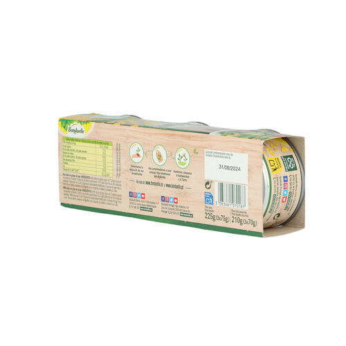 MAIZ BONDUELLE TOQUE PACK 3x75g image number