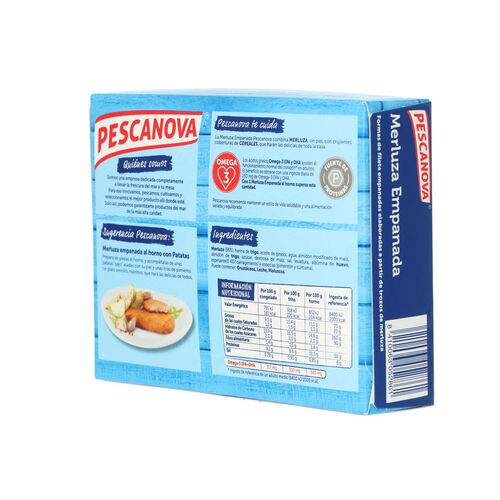 Merluza congelada filetes empanados PESCANOVA 340g image number