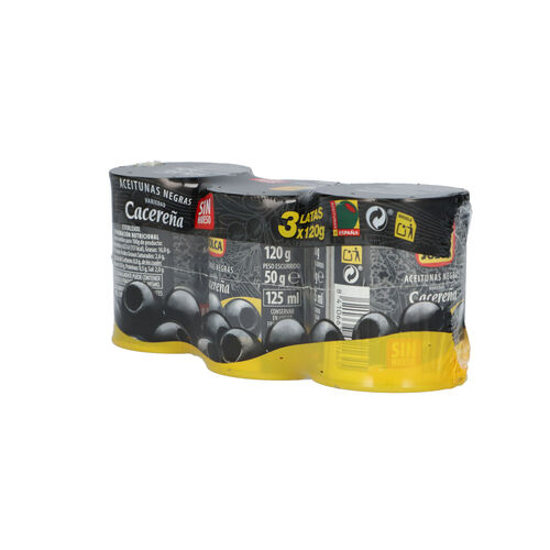 ACEITUNA NEGRA JOLCA SIN HUESO PACK 3x50g image number