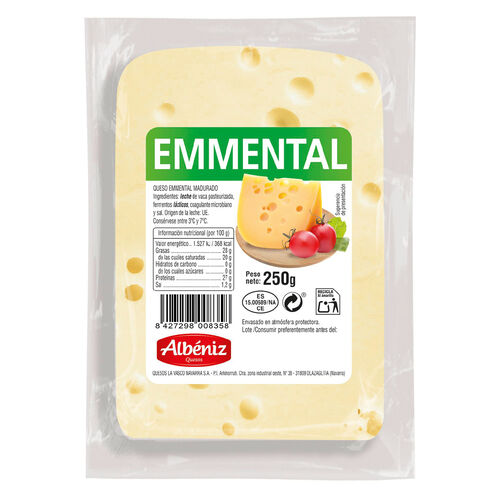 Queso Emmental ALB&Eacute;NIZ 250g image number