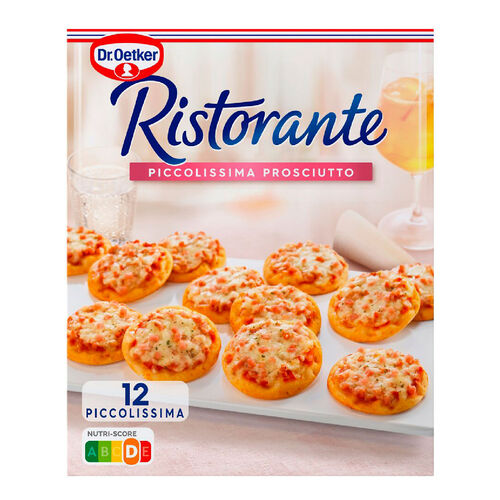 Mini pizza piccolissima prosciutto congelada RISTORANTE 12uds image number