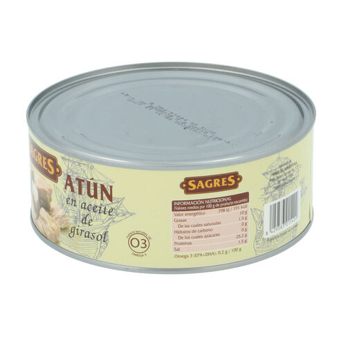 ATUN ACEITE DE GIRASOL SAGRES 650g image number