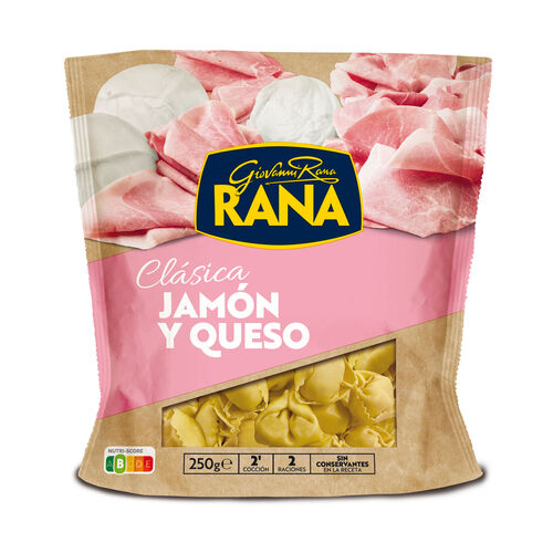 Pasta fresca tortellini de jam&oacute;n y queso RANA 250g image number