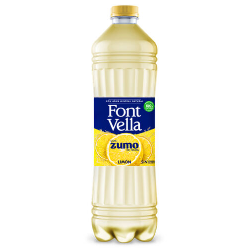 Agua mineral Natural con zumo de fruta lim&oacute;n FONT VELLA 1,15L image number