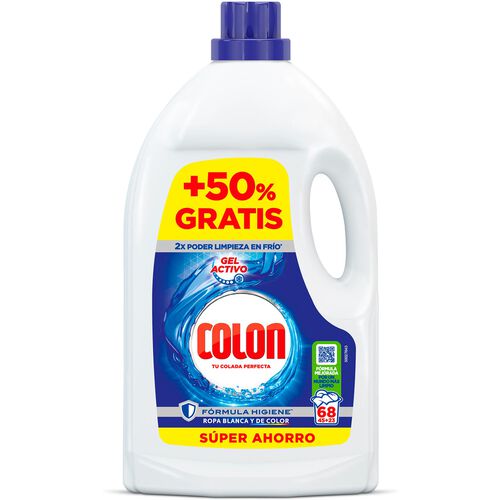 Detergente gel activo COLON 45 lavados + 50% gratis image number