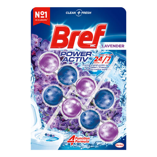 Colgador WC lavanda Power Active BREF 2uds image number