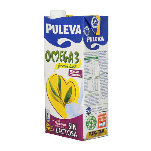 Bebida lactea Omega 3 sin lactosa PULEVA 1L image number