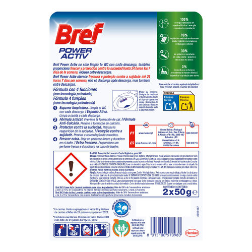 Colgador WC lavanda Power Active BREF 2uds image number