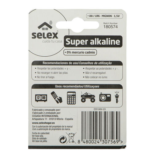PILA POWERKING ALCALINA LR06 PACK 4uds image number