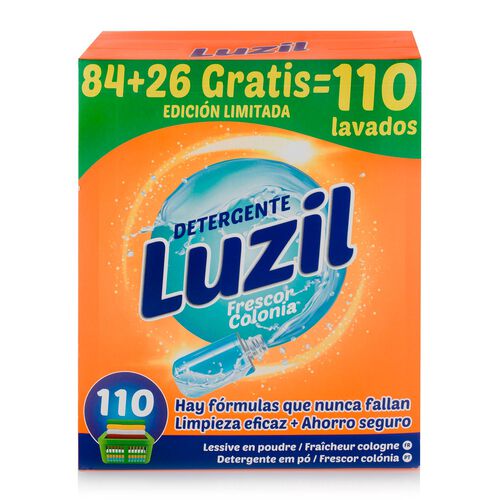 DETERGENTE EN POLVO FRESCOR COLONIA LUZIL  84+26 LAVADOS GRATIS image number