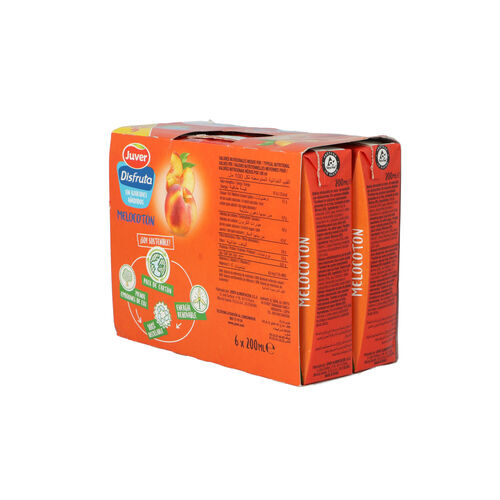 BEBIDA DE ZUMO DISFRUTA JUVER MELOCOTON 6x200ml image number