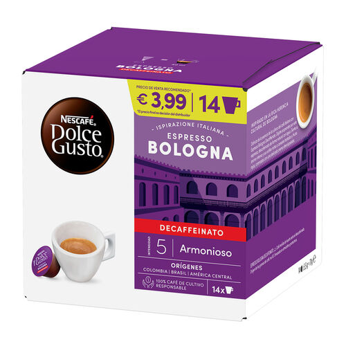 CAFE DOLCE GUSTO BOLOGNA DESCAFEINADO 14 CAPSULAS image number