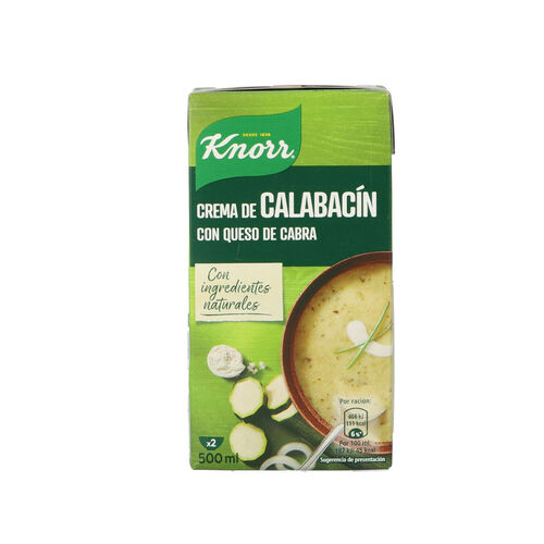 Crema KNORR calabac&iacute;n queso cabra 500ml image number