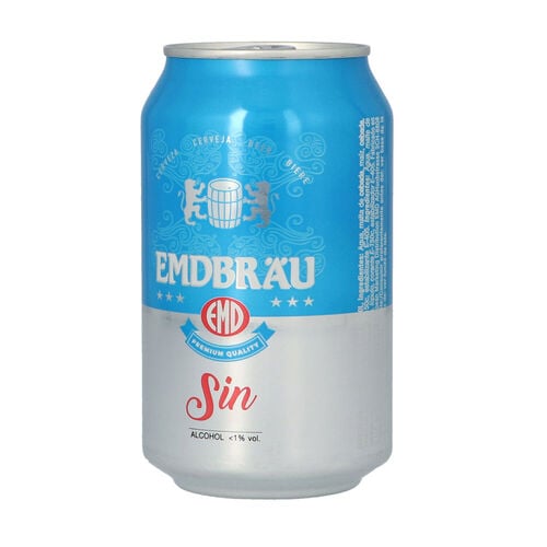 Cerveza EMDBRAU sin alcohol lata 33cl image number