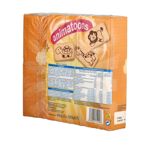 GALLETA INFANTIL ANIMATOONS ALTEZA 600g image number
