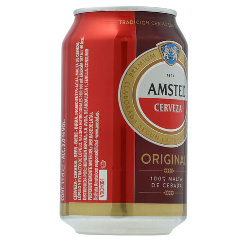 CERVEZA AMSTEL LATA 33cl image number