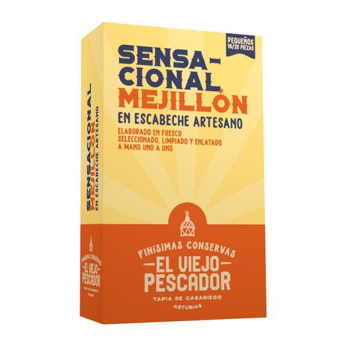 Mejillón en escabeche artesano 16/20 piezas EL VIEJO PESCADOR 120g image number