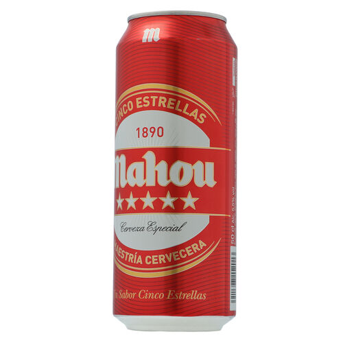 CERVEZA MAHOU 5 ESTRELLAS LATA 50cl image number