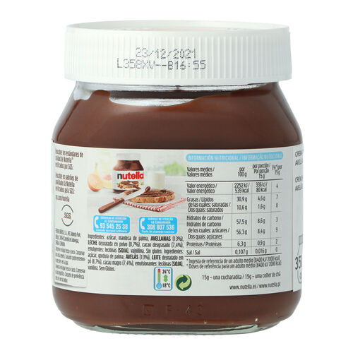 NUTELLA tarro 1 gusto 350g image number
