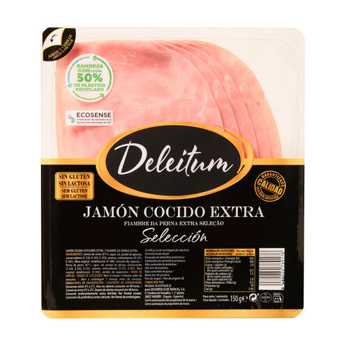 JAMON COCIDO EXTRA DELEITUM 150g image number