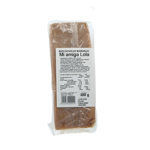 Bizcocho naranja MI AMIGA LOLA 380g image number