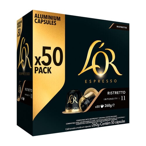 Caf&eacute; Espresso Ristretto LOR 50 c&aacute;psulas image number