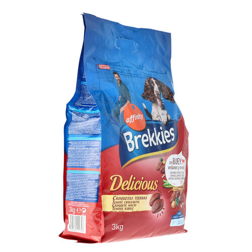 Comida seca para perro adulto con buey BREKKIES 3kg image number