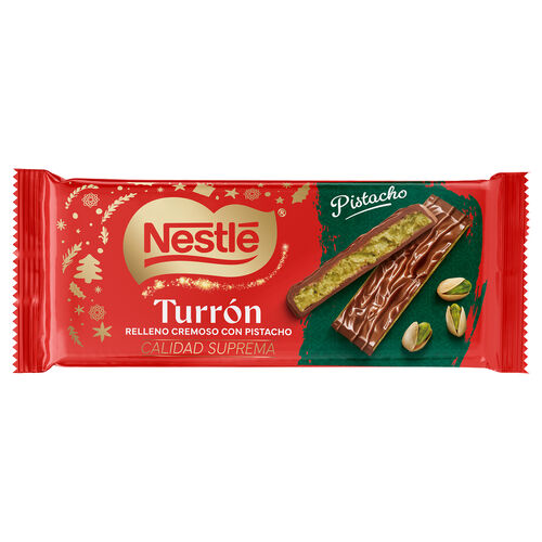 Turr&oacute;n relleno cremoso con pistacho NESTL&Eacute; 221g image number