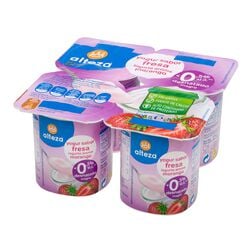 Yogur desnatado con fresa ALTEZA 4x125g