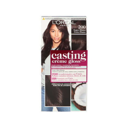 COLORACIÓN PERMANENTE TINTE CASTING 200 NEGRO EBANO image number