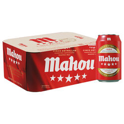 Cerveza Cinco Estrellas MAHOU 12x33cl