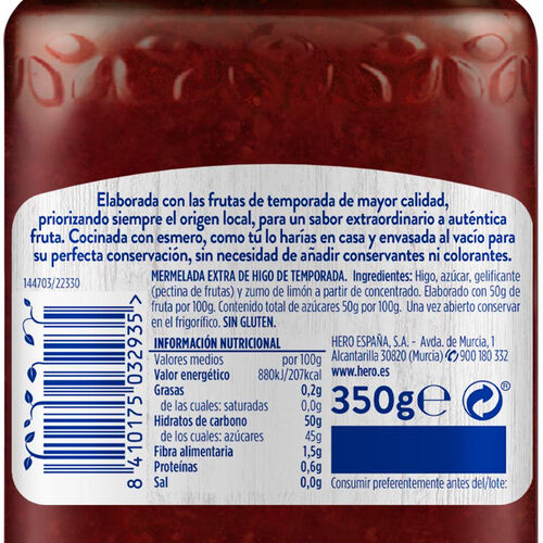 Mermelada de higo de temporada HERO 350g image number
