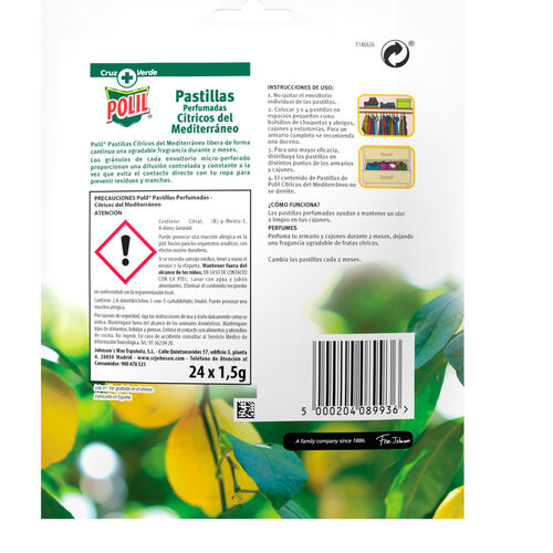 Antipolillas pastillas perfumadas POLIL 24uds image number