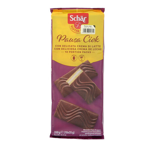 Bizcochos Pausa Ciok con crema de leche sin gluten SCHAR 350g image number