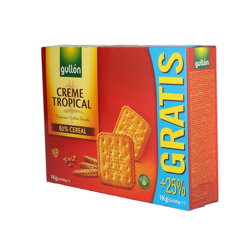 Galleta creme Tropical GULL&Oacute;N 800g image number
