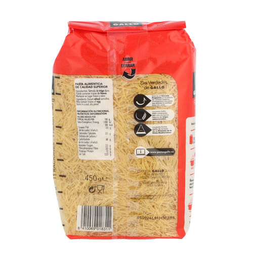 FIDEOS GALLO nº 0 450g image number