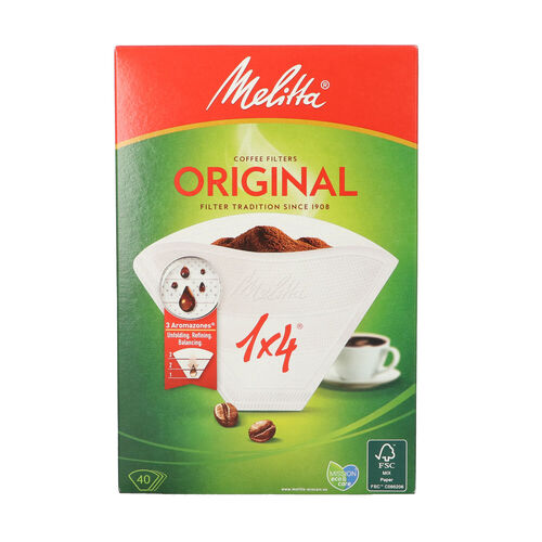 Filtro cafetera MELITA 1x4 paquete 40uds image number