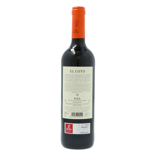 Vino tinto Crianza DOCa Rioja COTO 750ml image number