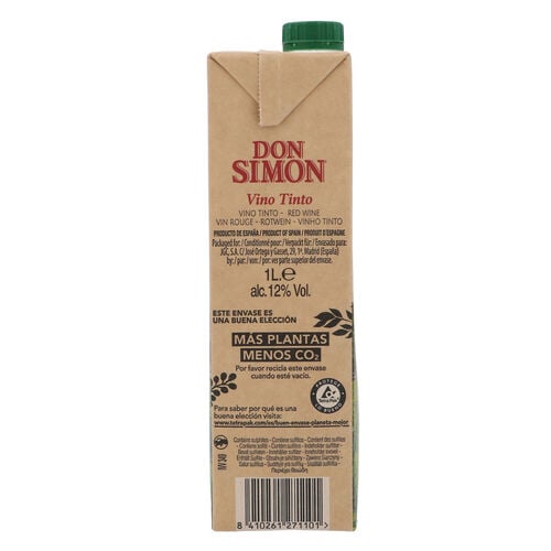 Vino tinto DON SIMON brik 1L image number