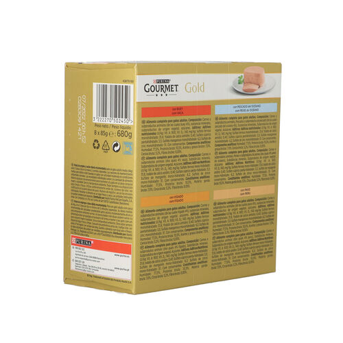 GOURMET GOLD MOUSSE BUEY PACK 8X85g image number