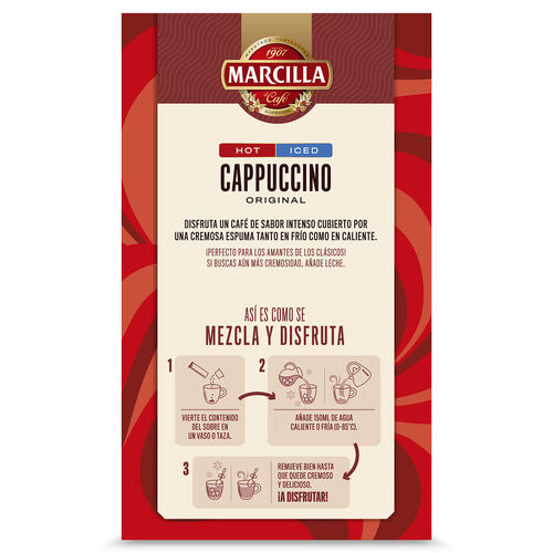 Caf&eacute; soluble capuccino Original MARCILLA 120g image number