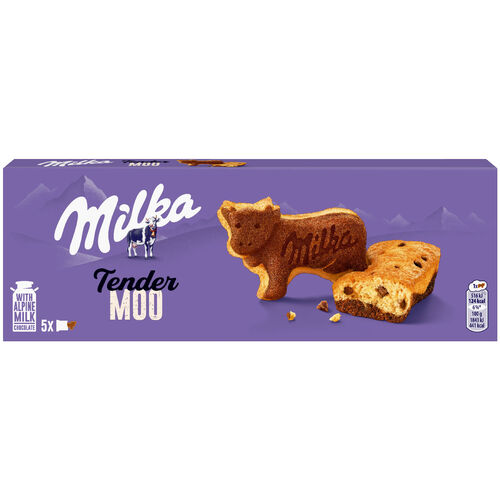 Mini bizcocho tender moo MILKA 140g image number