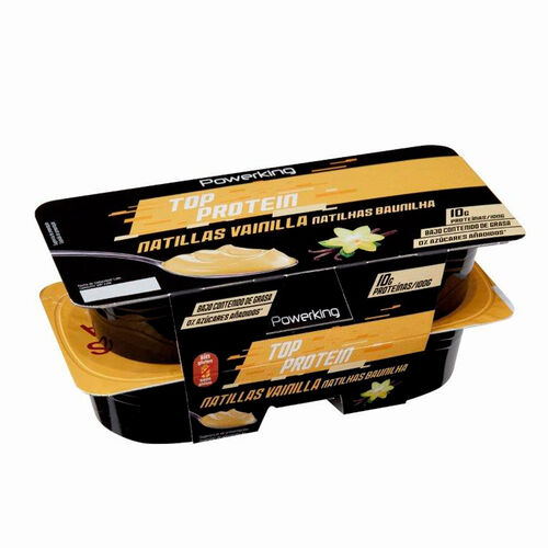 Natillas proteicas sabor vainilla POWERKING 4x125g image number